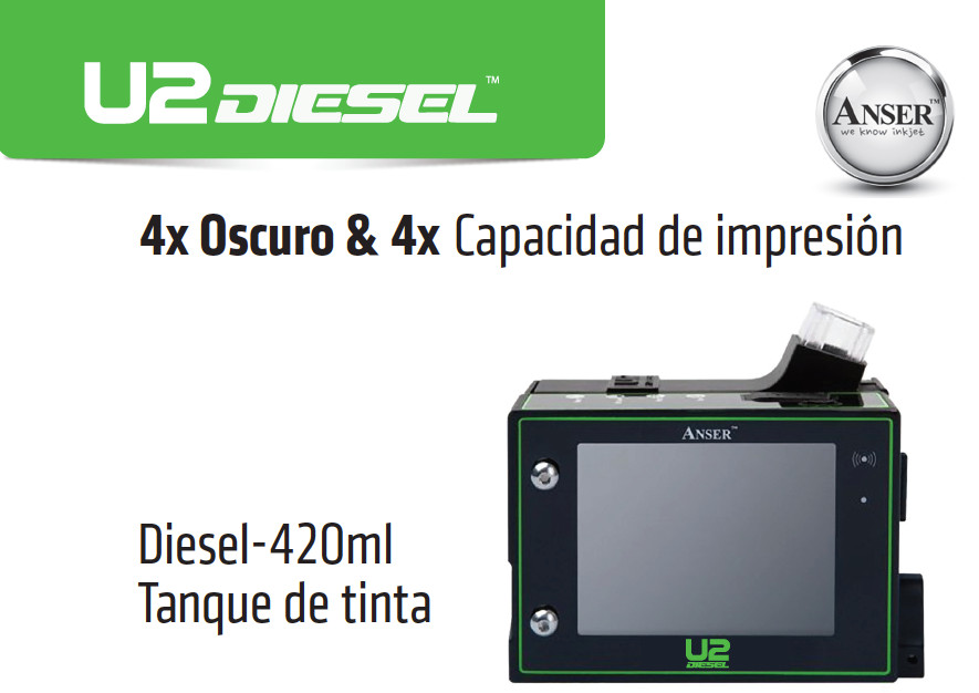 Anser U2 Diesel 4x Oscuro & 4x Capacidad de impresión